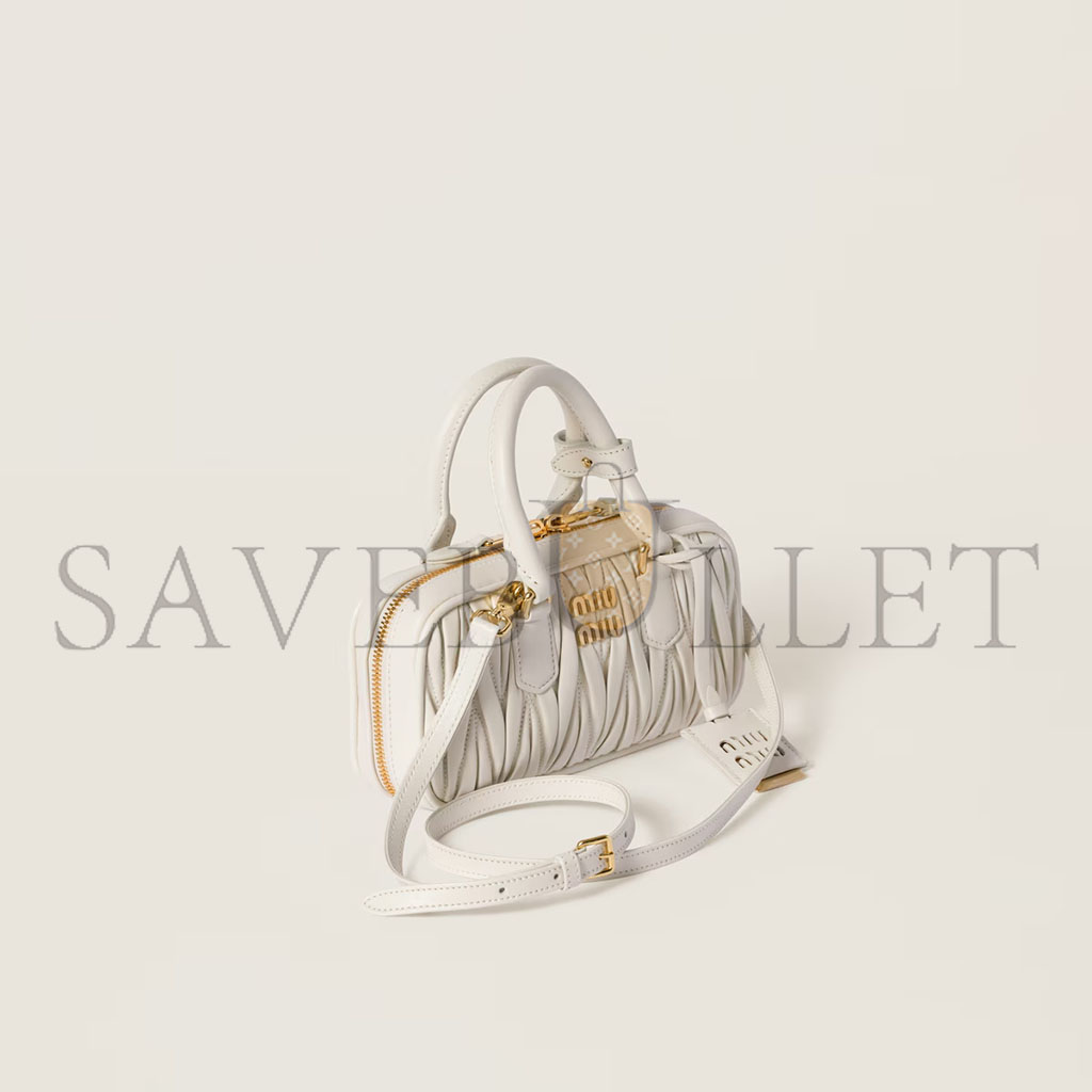 M1v M1v arcadie matelassÉ nappa leather mini-bag 5bp088 (19*10*5cm)